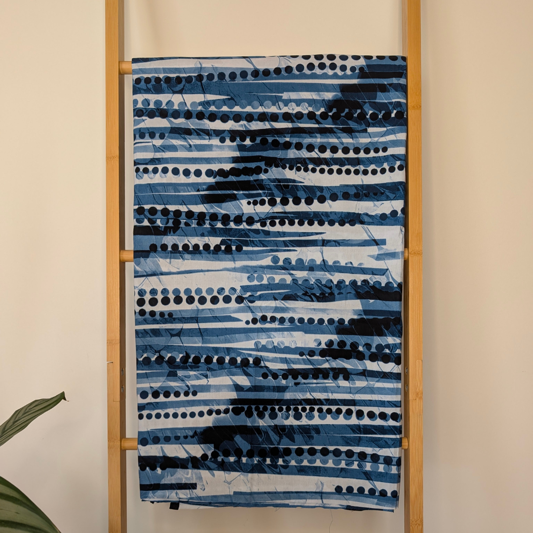 Blue natural waves East African Kitenge