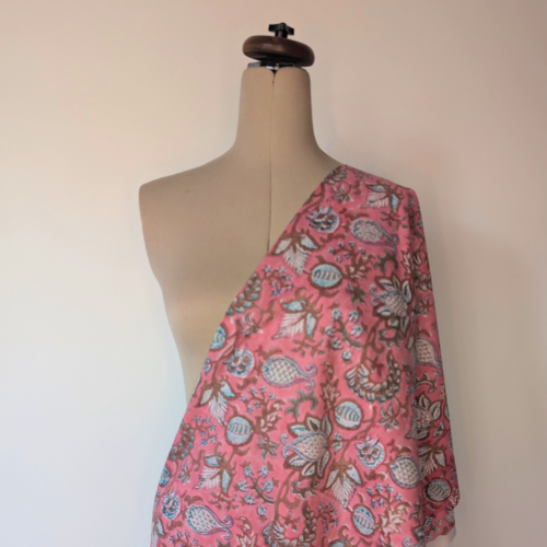 Pink floral Jaipur handblock print