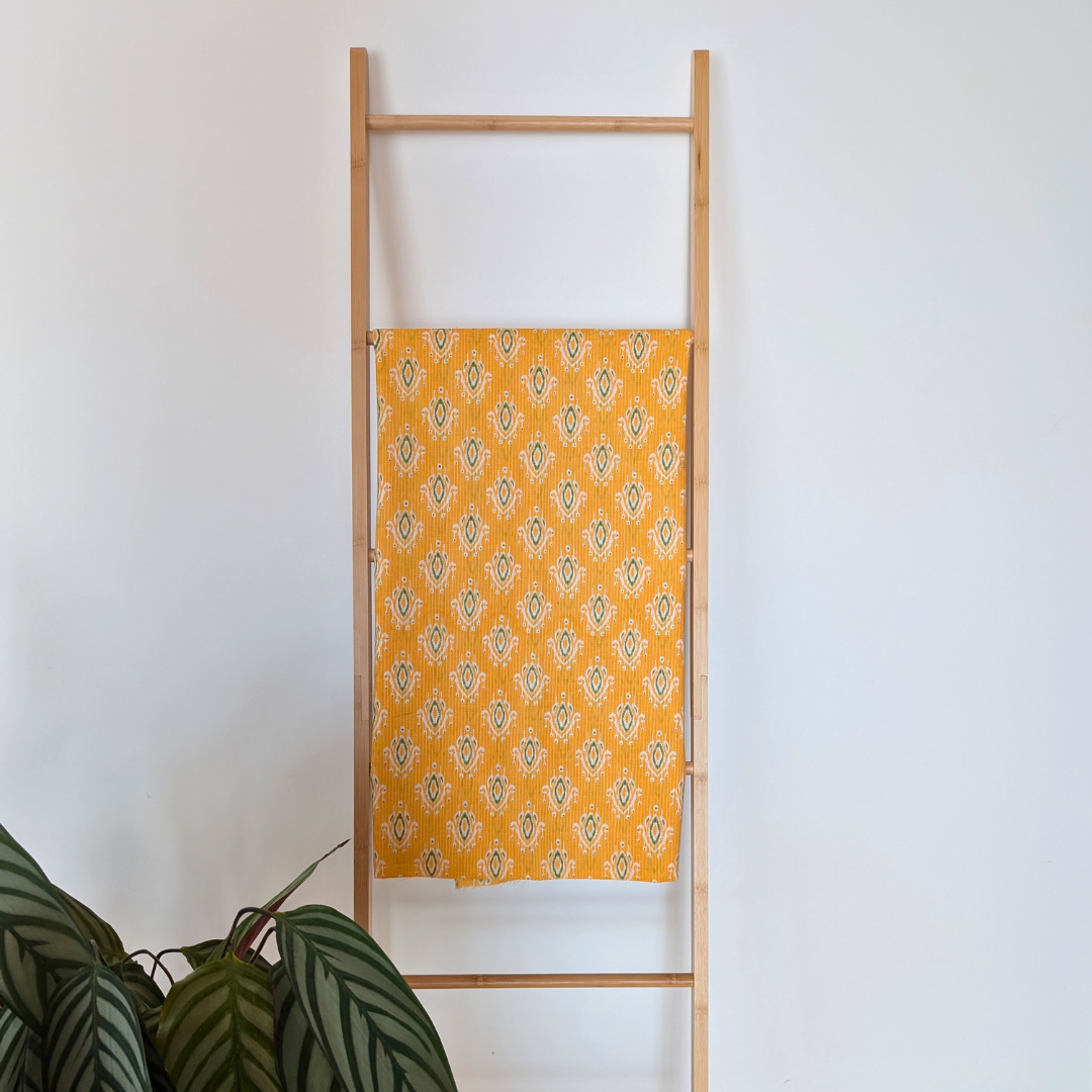 Sunbright yellow kantha