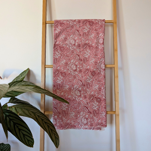 Pretty in pink floral Jaipur handblock print