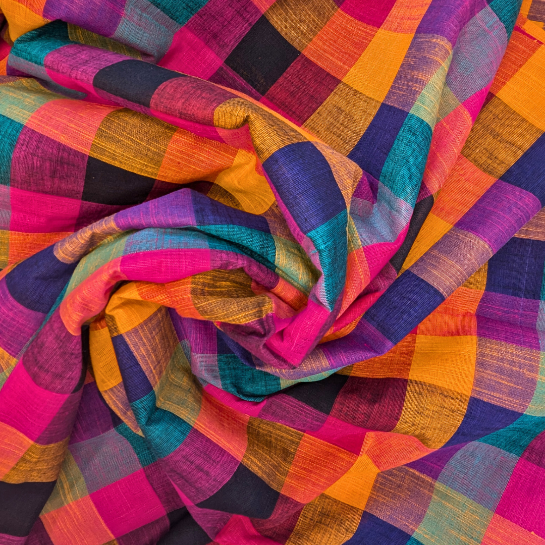 Vibrant cotton checks