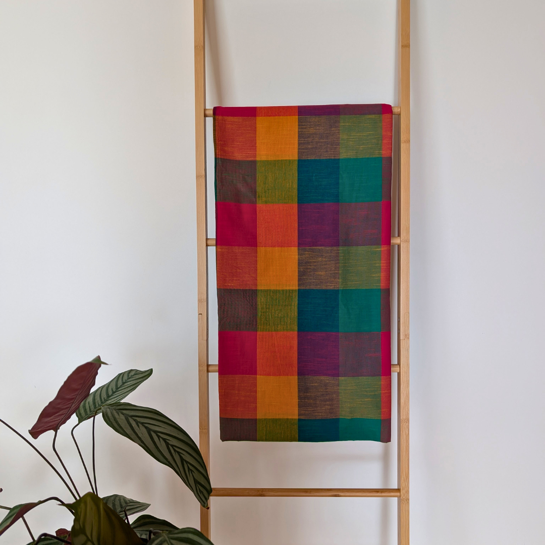 Large colourful south Indian checks