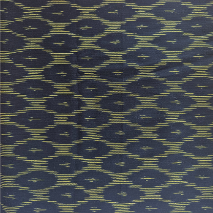 Deep black woven ikat