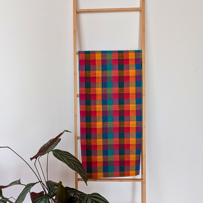 Bright and cheery colourful south Indian checks