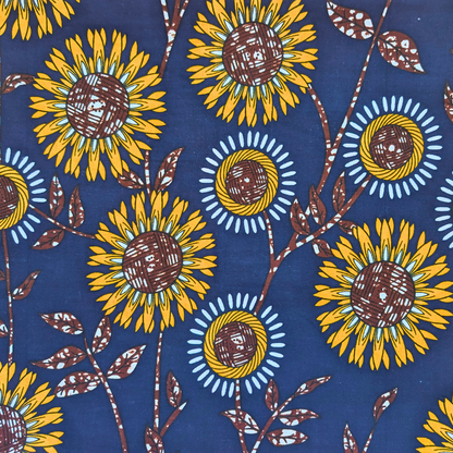 Sunflower bloom East African Kitenge