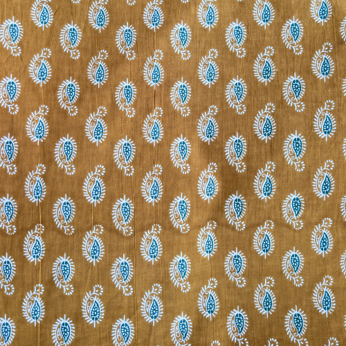 Golden sand printed Indian cotton