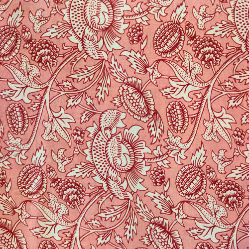 Pretty in pink floral Jaipur handblock print