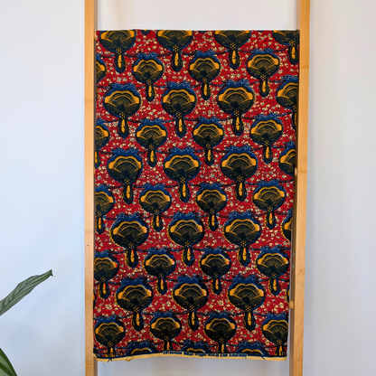 Red and yellow trees East African Kitenge