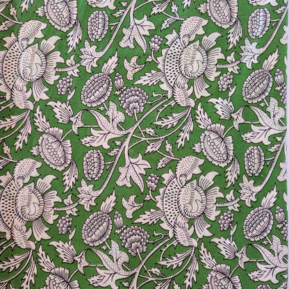 Gorgeous green Jaipur handblock print