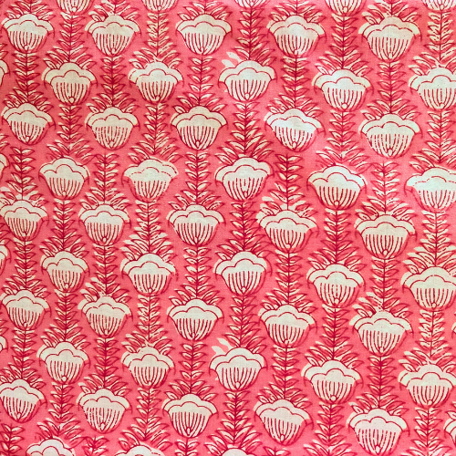Rosy pink Jaipur handblock print