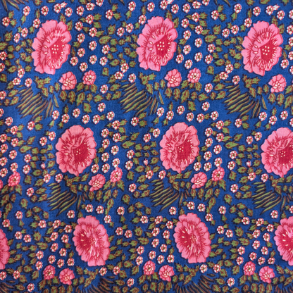 Royal blue Jaipur handblock print