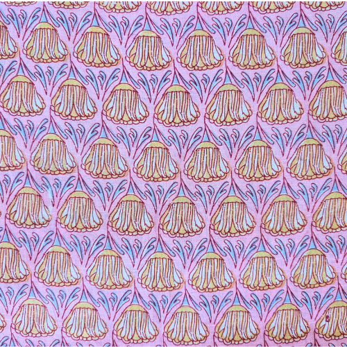 Yellow flower Jaipur handblock print