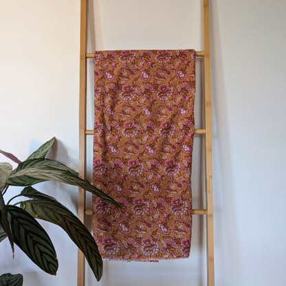 Peaches and cream Jaipur handblock print