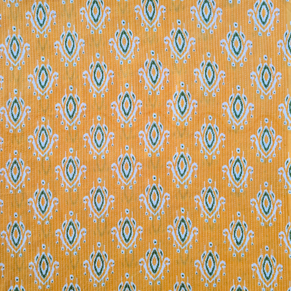 Sunbright yellow kantha