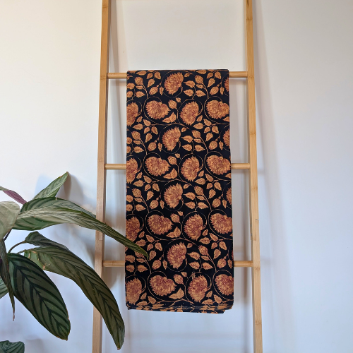 Red floral Bagru Jaipur handblock print