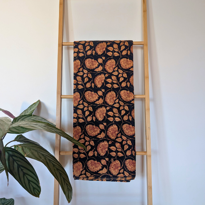 Red floral Bagru Jaipur handblock print