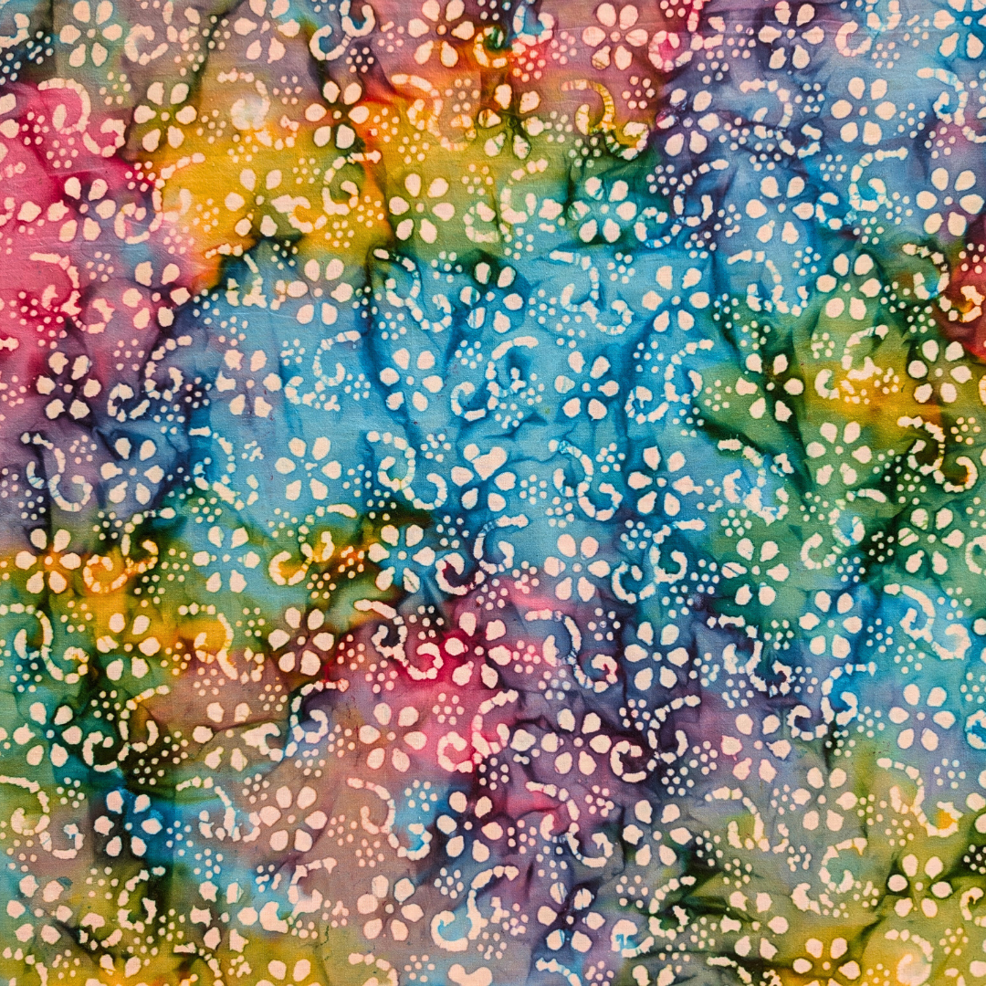 Hippy flower batik