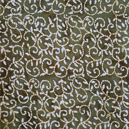 Elegant green modern batik