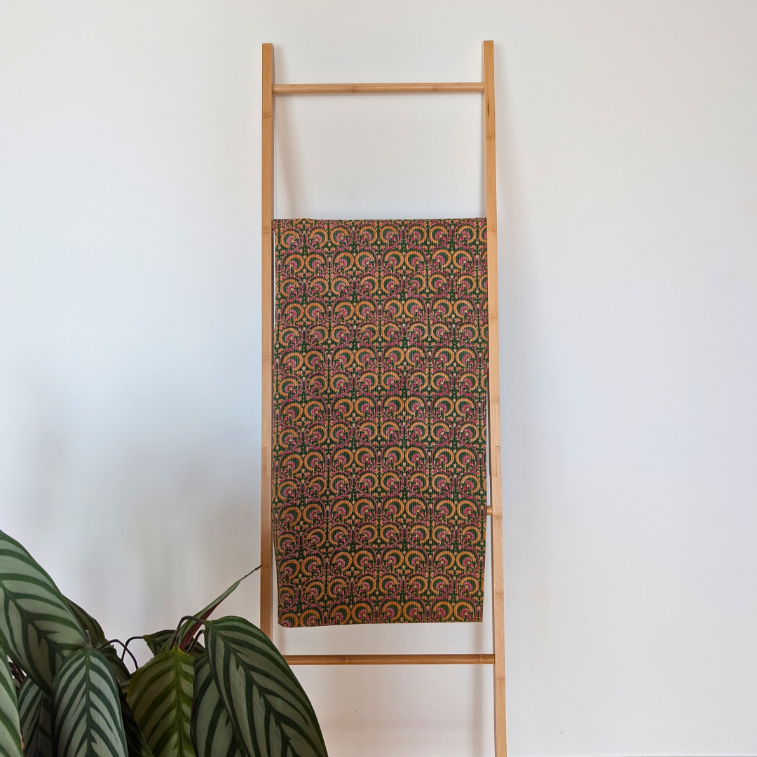 Wild forest green kantha
