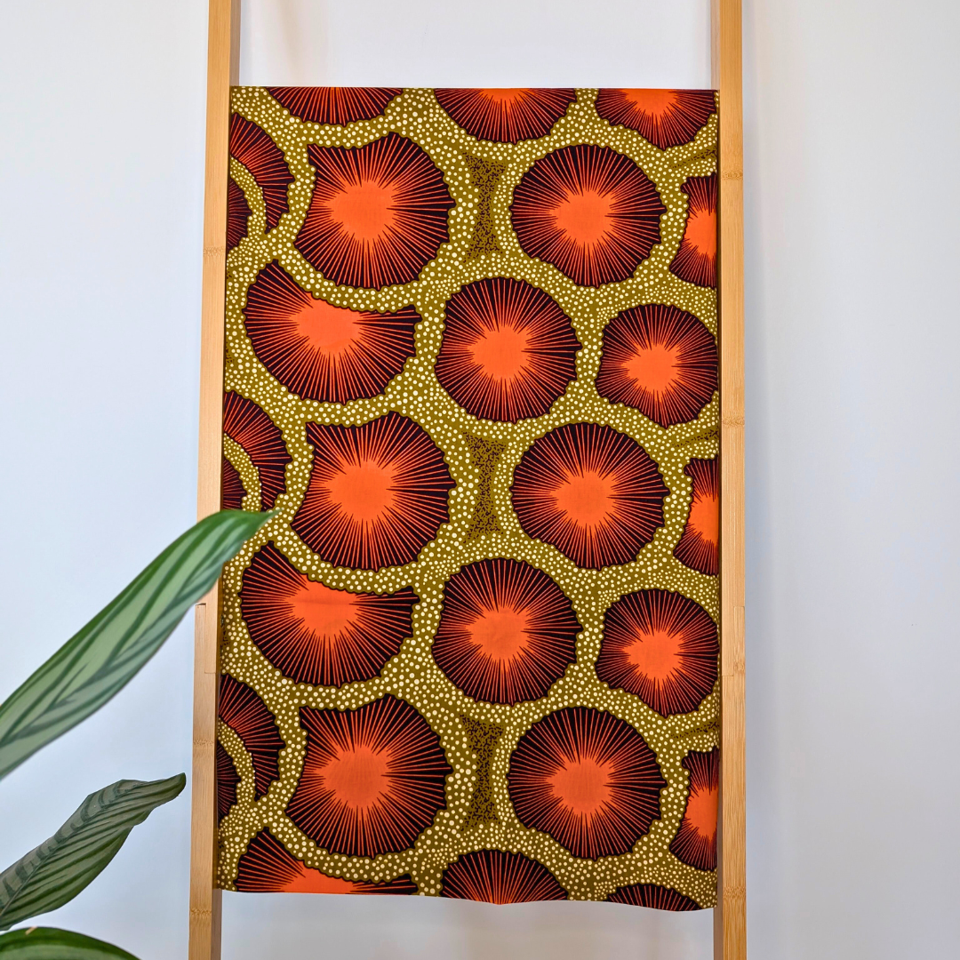 Orange burst East African Kitenge