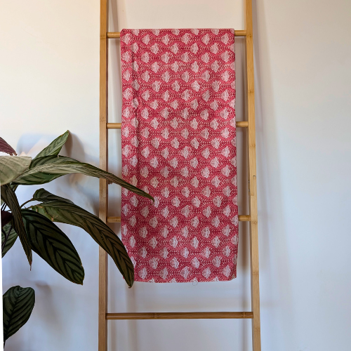 Rosy pink Jaipur handblock print